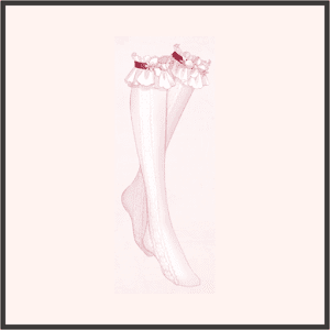 ふりふりレースの靴下