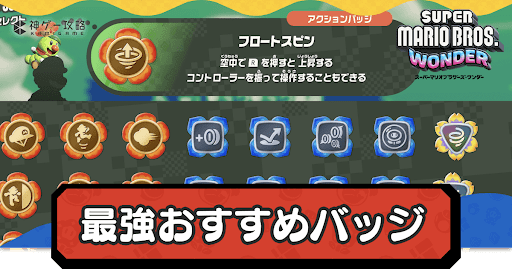 装備おすすめバッジ