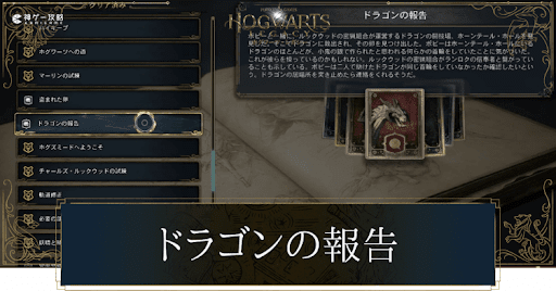 ドラゴンの報告