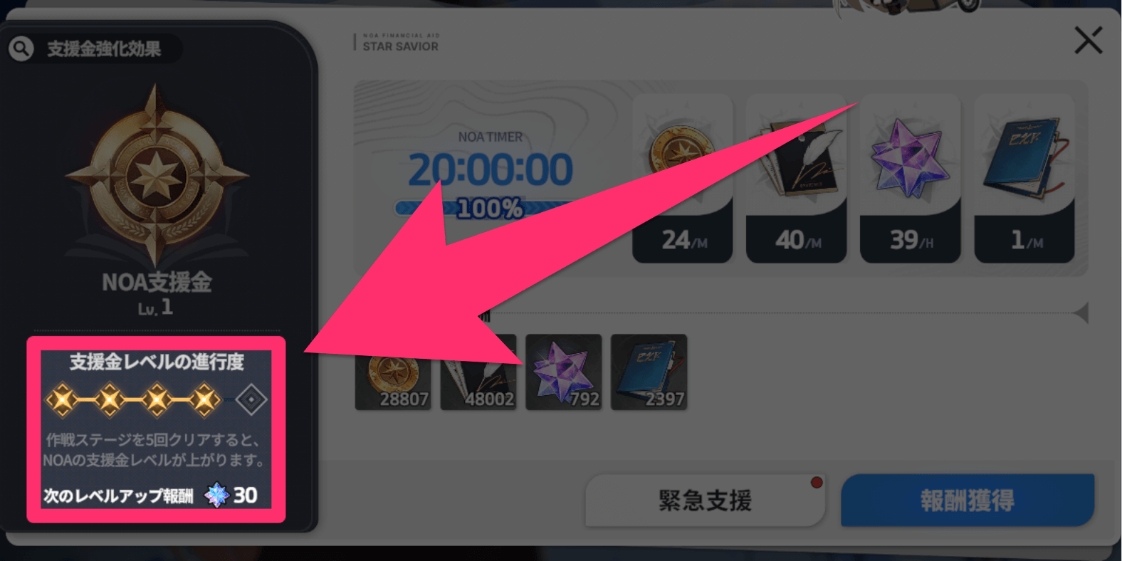 作戦を進めると効率が高まる