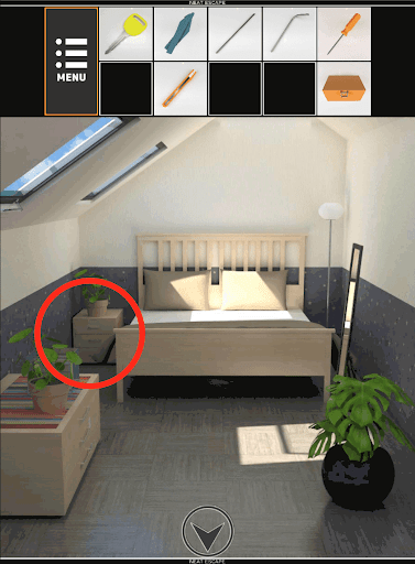  屋根裏部屋からの脱出