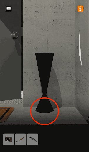 脱出ゲーム非常階段_3階_傘立ての下部をタップする