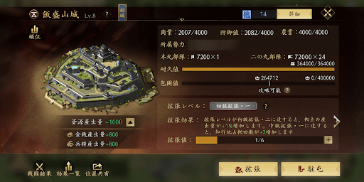 拡張で個人知行地を獲得する