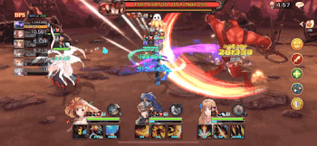 ケルベレンのバトル中の画面画像