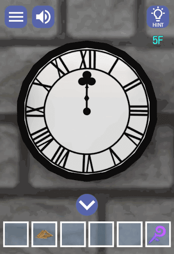 ドラゴンと魔法使いの住む塔_5階_クローバーが12を指しているのを確認する