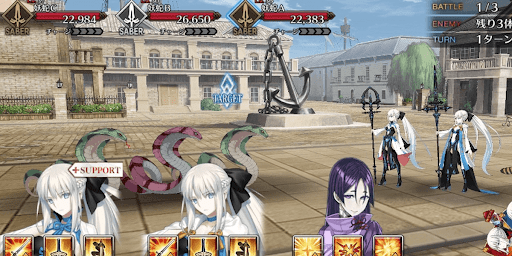 fgo-怪異退治 横須賀 妖蛇の台所_バトル1