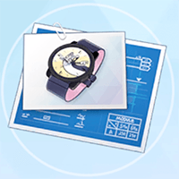 ウェーブキャットの時計