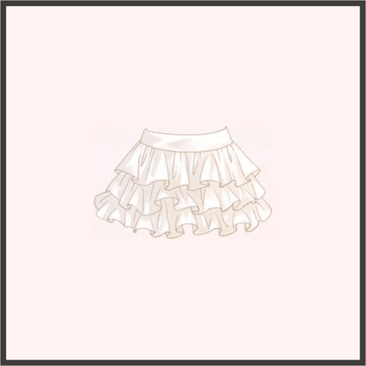 クリームスカート