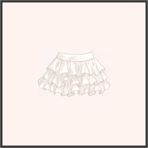 クリームスカート