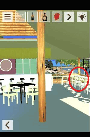 ビーチからの脱出-新作脱出げーむ_ウォッカとコップ