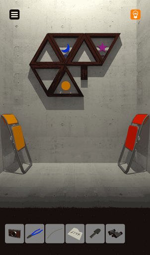 脱出ゲーム非常階段_6階_6階の椅子は斜め