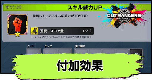 アウトランカーズ_付加効果の変更方法とおすすめ効果