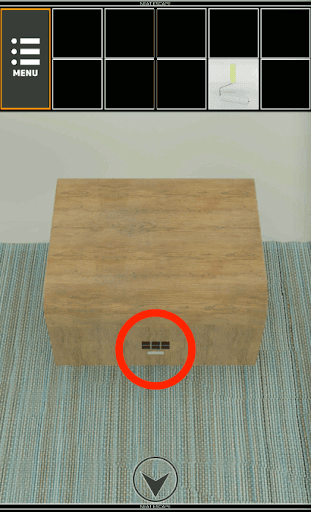 GarageHouse_テーブルの上の箱を更に拡大する