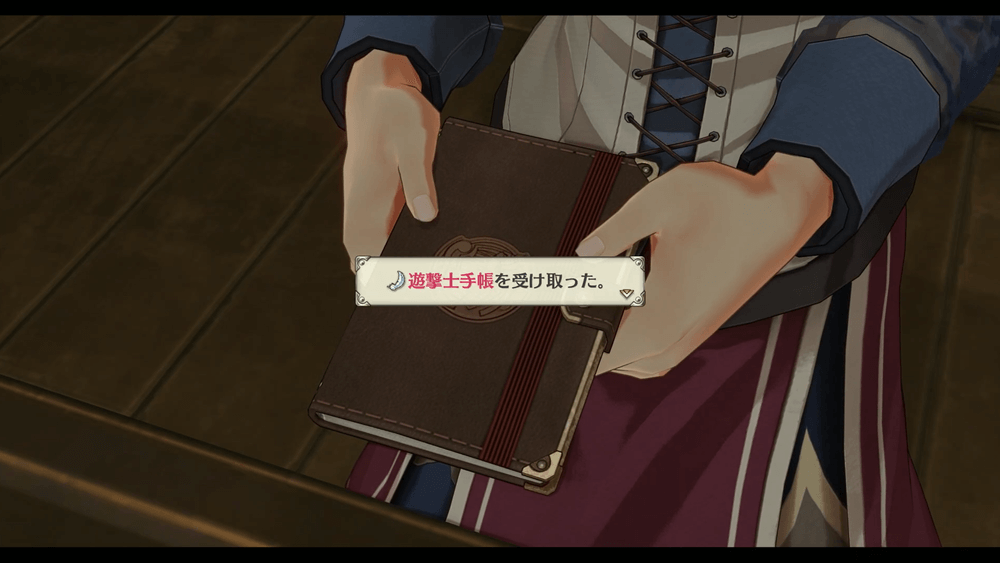 アイナから遊撃士手帳を受け取る