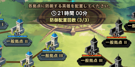 防衛配置は耐久可能なキャラがおすすめ