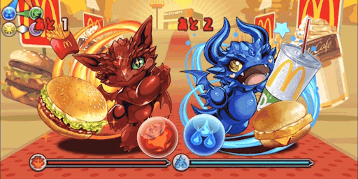 マクドナルドコラボガチャドラ降臨-敵モンスター