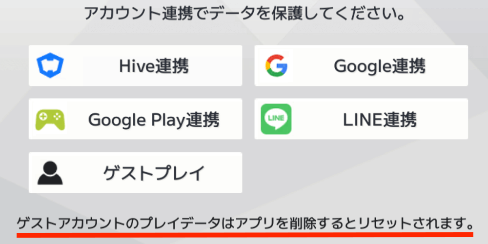 ゲストアカウントは削除するとデータリセットされる