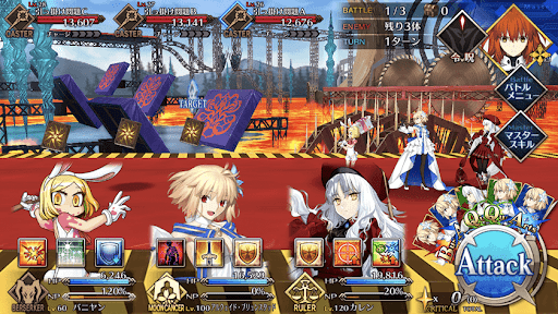 fgo-第弐関門 クイズ！ファイト&amp;ガッツ_バトル1