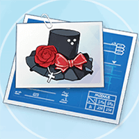 フリルのミニハット