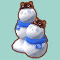 つぶまめのゆきだるま