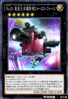 No25重装光学撮影機フォーカス・フォース