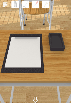 Schoolしょんぼりチャーリーと不思議な教室_墨汁の使用