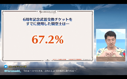 6周年記念武器交換チケット使用数