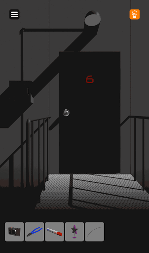 脱出ゲーム非常階段_6階_6階は右1階から並べると右無左無左右となる