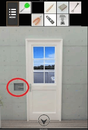 湖畔の別荘からの脱出_鍵