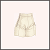 ハイウエストショートパンツ