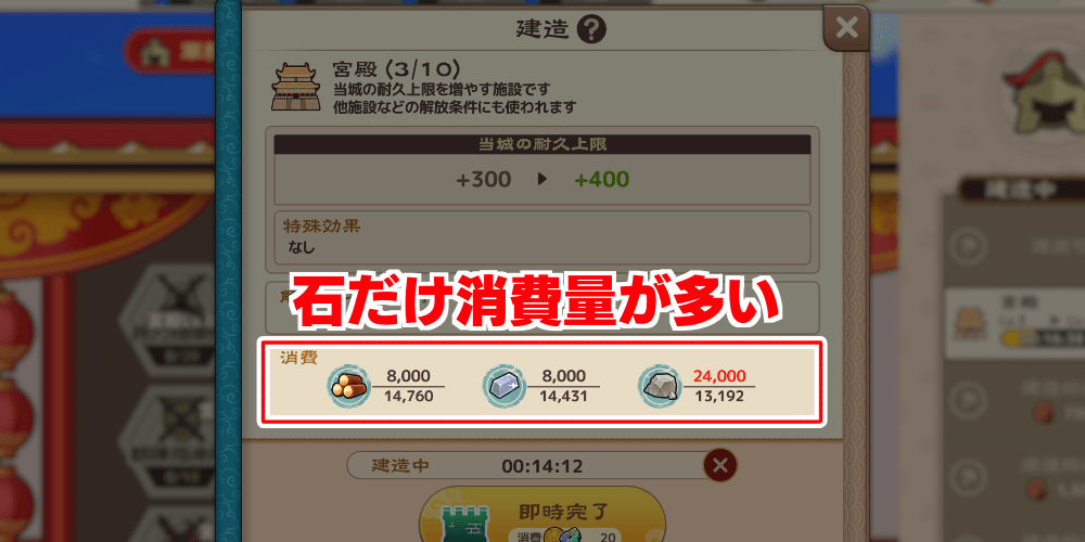 ブラウザ三国志天_必要な資源