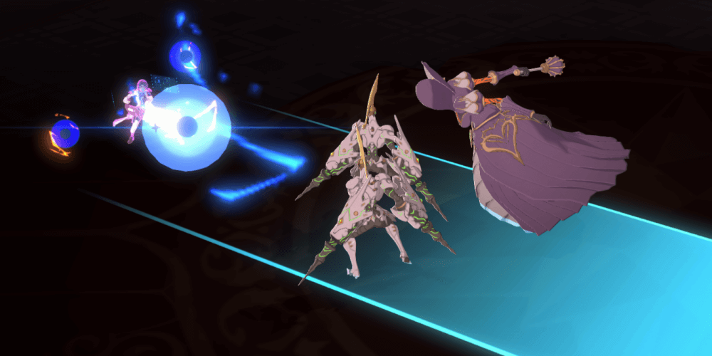 範囲攻撃で取り巻きを倒す