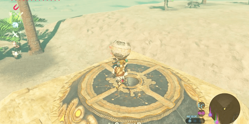 ゼルダBotW_球を台座にはめて祠を出現させる