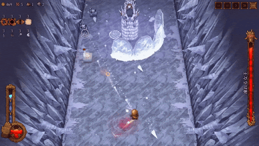 Ball x Pit_大型氷の盾攻撃