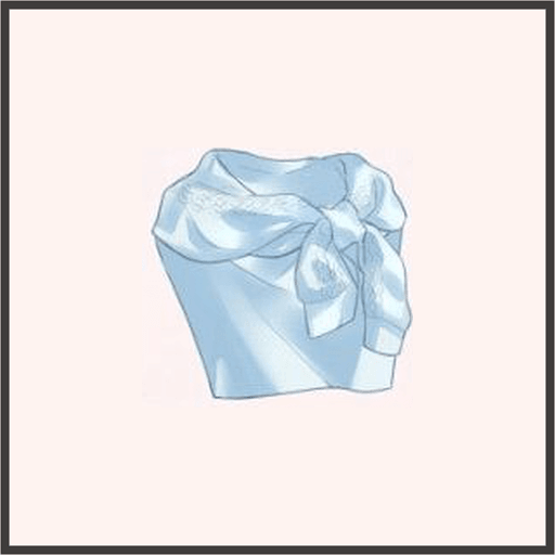 ニットストール（青）