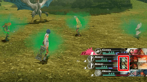 パトラを継承させ状態異常を解除する