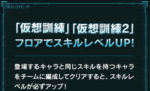 SAOコラボダンジョン 仮想訓練