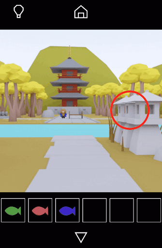 Dango_画面右側の灯篭を拡大する