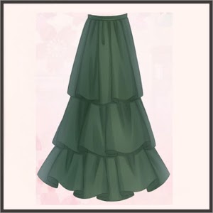 ハイウエストスカート（森）