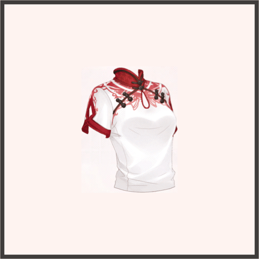 チャイナ服トップス（赤）