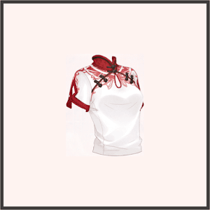 チャイナ服トップス（赤）