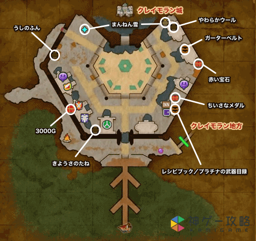 クレイモラン城下町