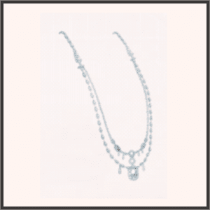 水色真珠のネックレス