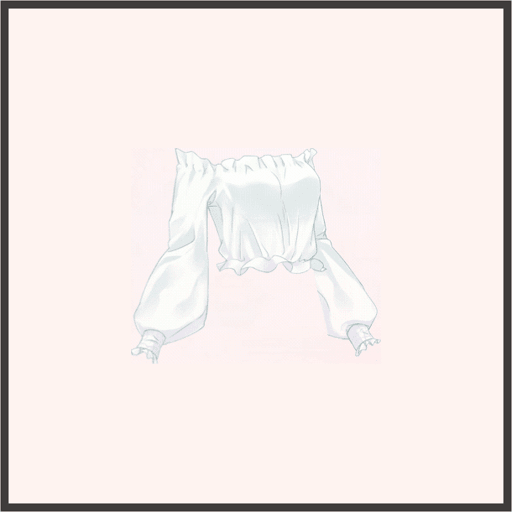 オフショル・ショートT（白）