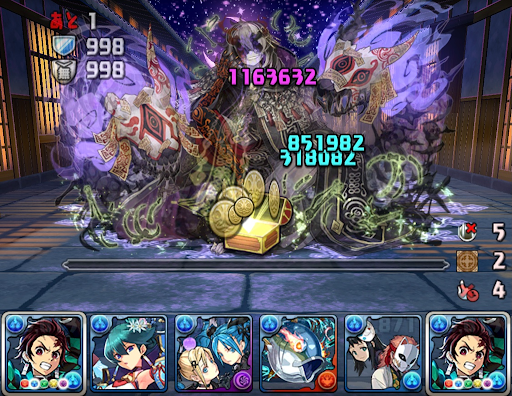 妖ラッシュ-ログイン炭治郎パーティ