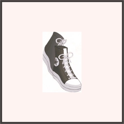 ハイカットスニーカー（黒）