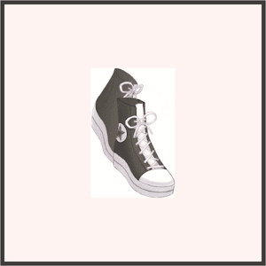 ハイカットスニーカー（黒）