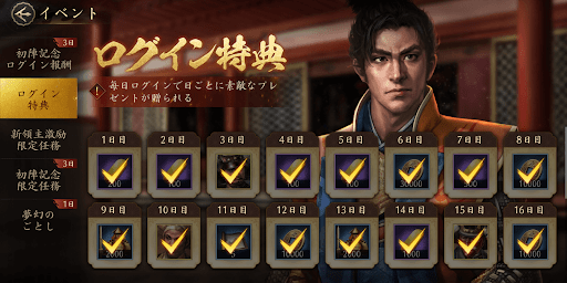 ログイン特典