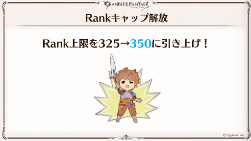 ランクキャップが350に引き上げ