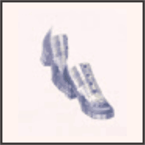 チェックソール（青桃）